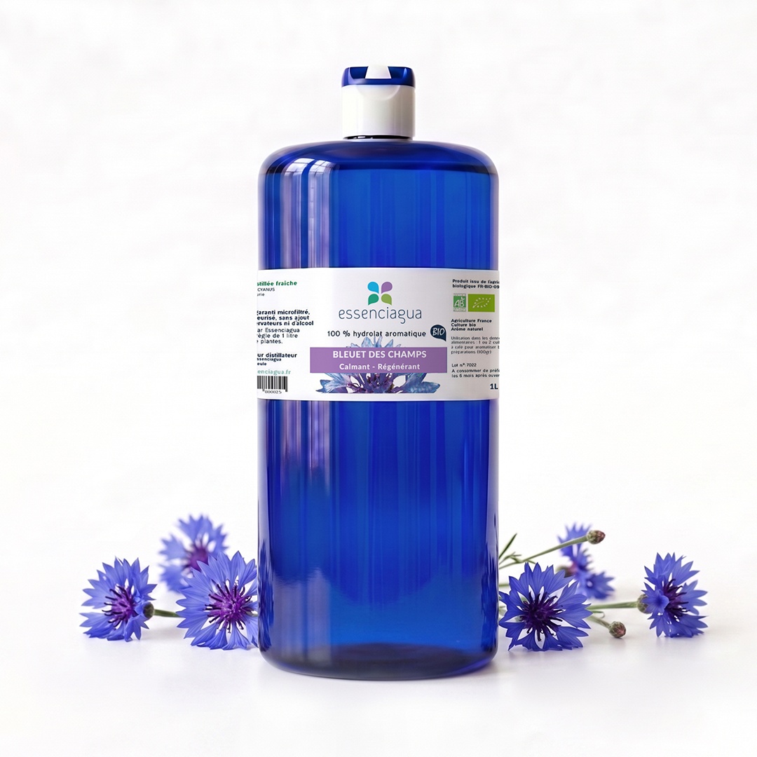 Cornflower Hydrolat 100% Organic and Handcrafted — 1 L