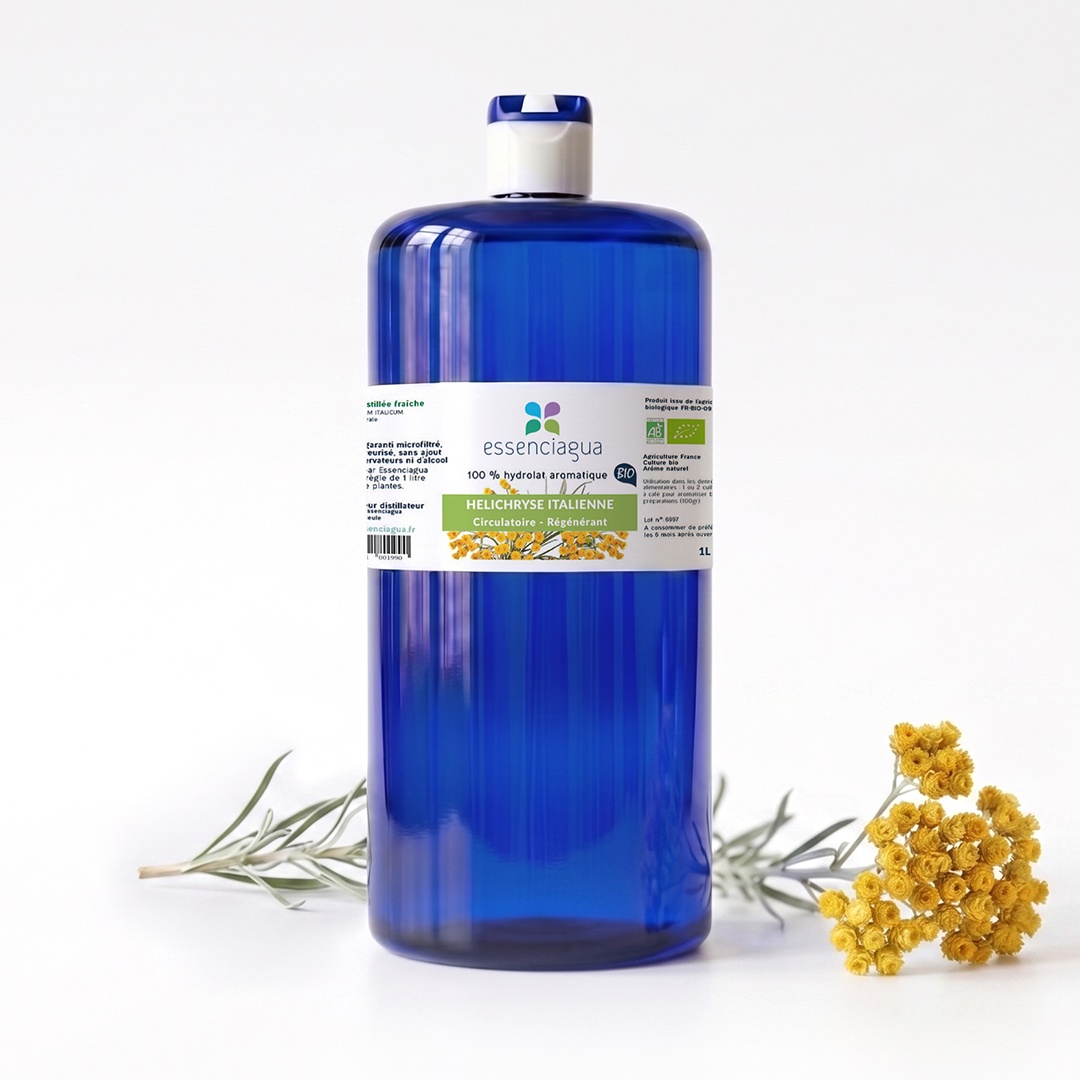 100% organic, handcrafted Italian Helichrysum hydrolate — 1 L